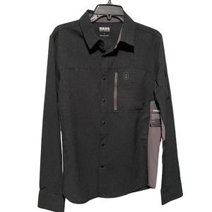Bass Outdoor Men's Ray Ripstop Performance Shirt - Black small